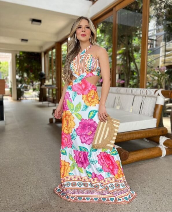 Vestido Frente Única Alyce lindo para o verão e para viajar